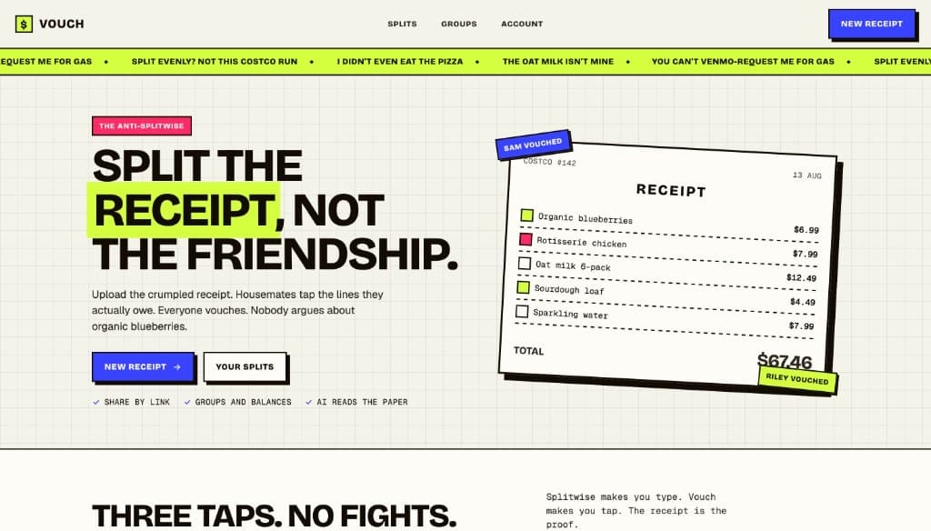 Vouch product screenshot